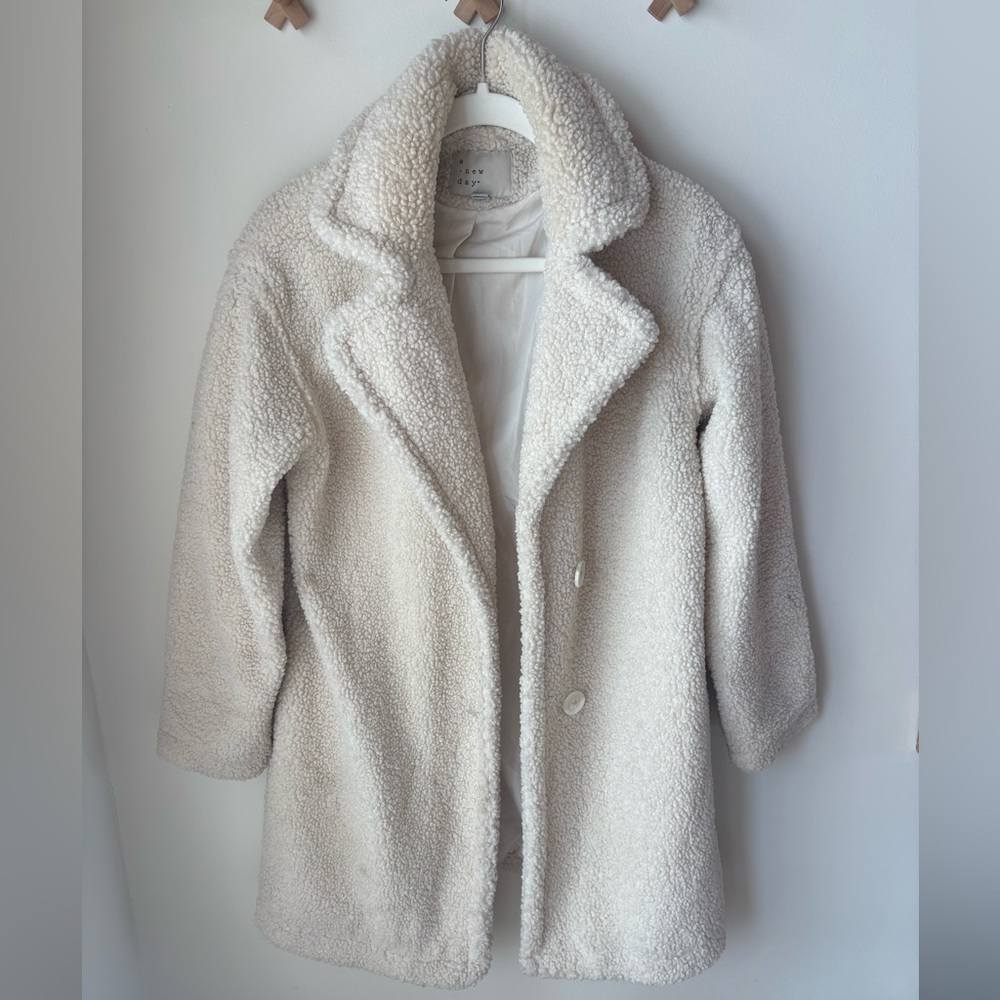 Women's Cream Teddy Coat-A New Day.